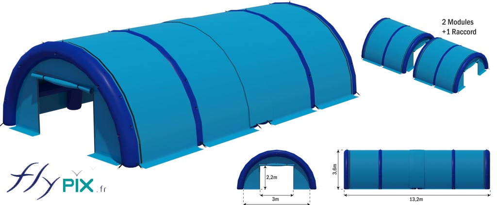 Fabrication d'une tente air captif de chantier pour un menuisier 