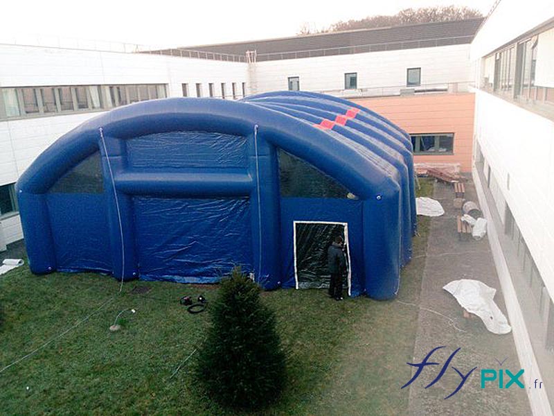 Tente de chantier gonflable 8.0 x 5.5 m • Boutique • BEYA