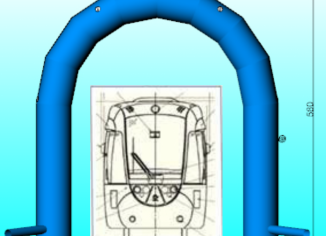 Nous avons récemment collaboré avec la société Transkeo/Keolis, pour la fabrication sur mesure d'un abri gonflable de chantier, une structure gonflable ventilée par turbine en permanence, en enveloppe PVC 0.45 mm simple peau. Cette tente industrielle gonflable sera utilisée en environnement extérieur, dans le cadre de travaux ferroviaires, pour l'aménagement et l'entretien de rames de métro. – Droits réservés, reproduction interdite. Copyright FlyPix / Vivien LAÏLLE.