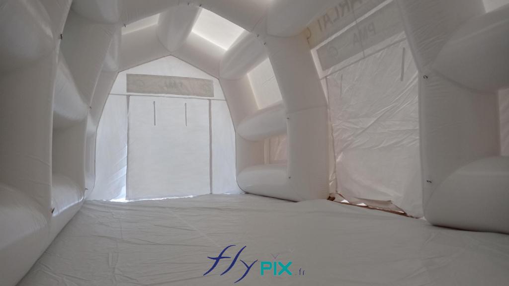 Tente gonflable PMA L = 10 m ; l = 10 m, 100 m2, air captif