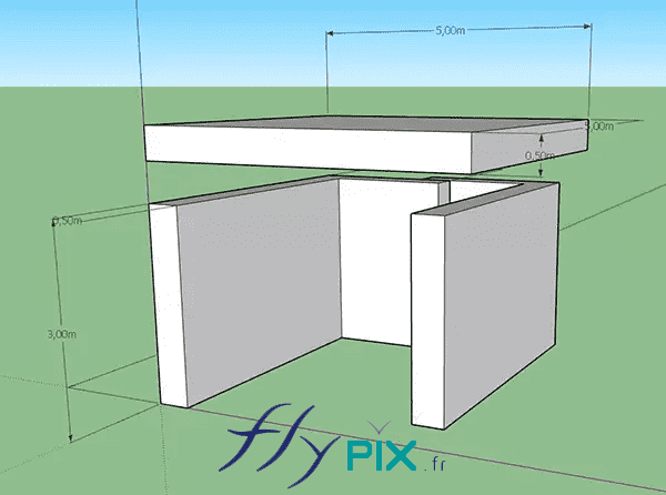 La Nouvelle Sirolaise de Construction : 2 murs gonflables en "L", réduction de bruit, air captif, PVC 0.6 mm double peau capitonnée – Droits réservés, reproduction interdite. Copyright FlyPix / Vivien LAÏLLE.